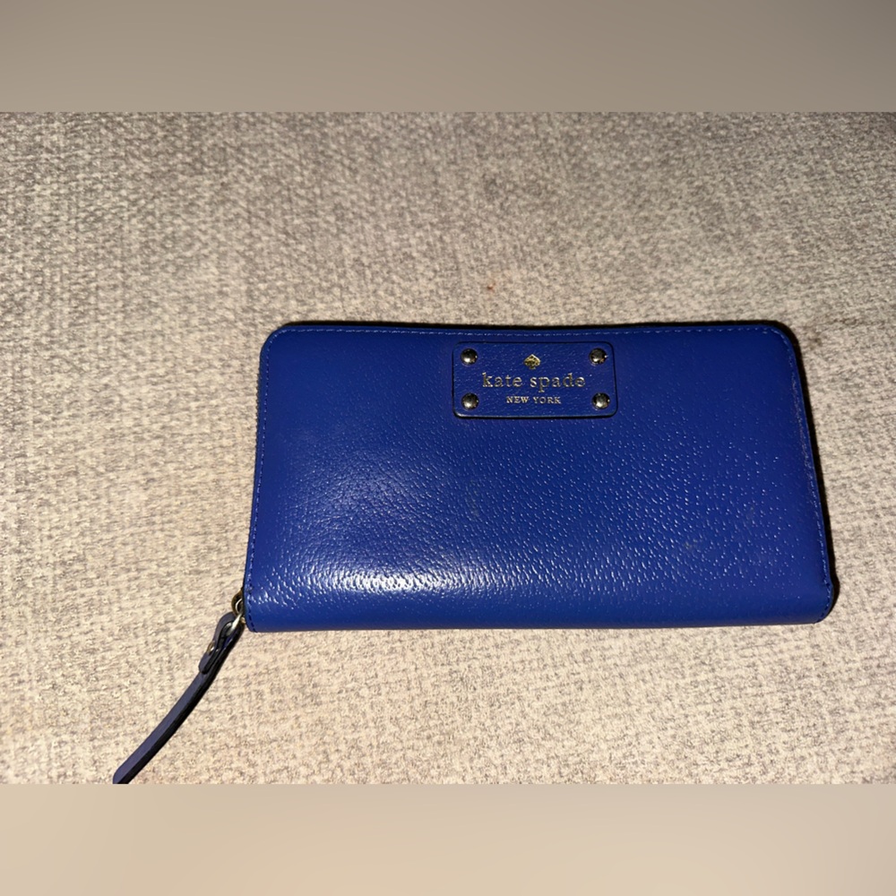 Kate Spade Blue/Purple Large Continental Wallet